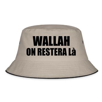 wallah en restera là - Bob - kaki/noir - Devant