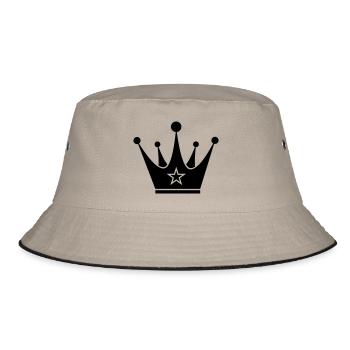 Crown - Bucket Hat - khaki/black - Front