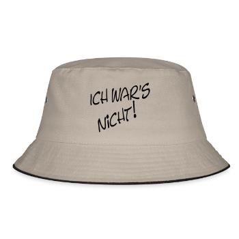 I WAS'S NOT! - Bucket Hat - khaki/black - Front