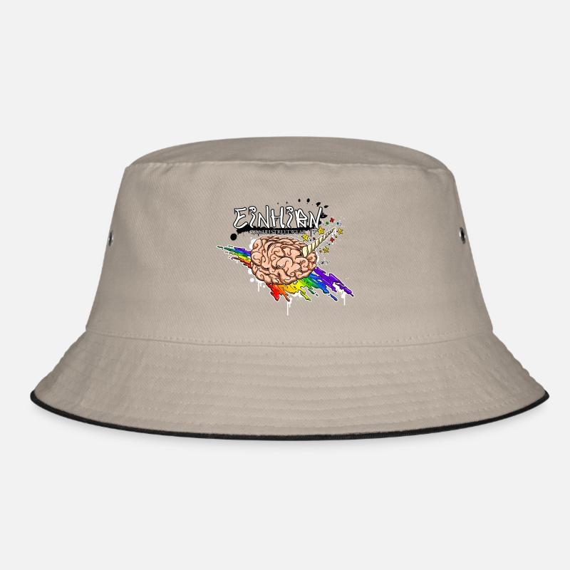 Einhirn - Bucket Hat - Khaki/Schwarz