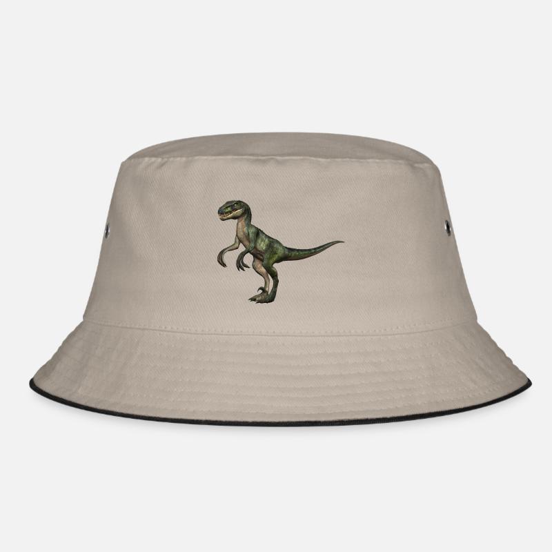 Velociraptor dinosaurs 5 Bucket Hat
