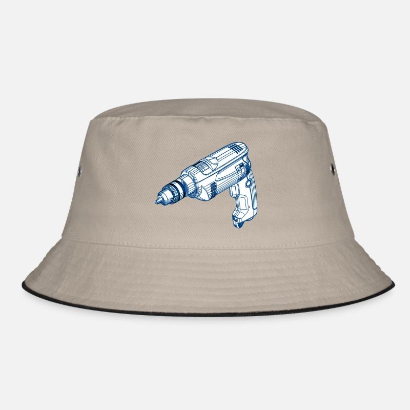 drilling machine - Bucket Hat - khaki/black