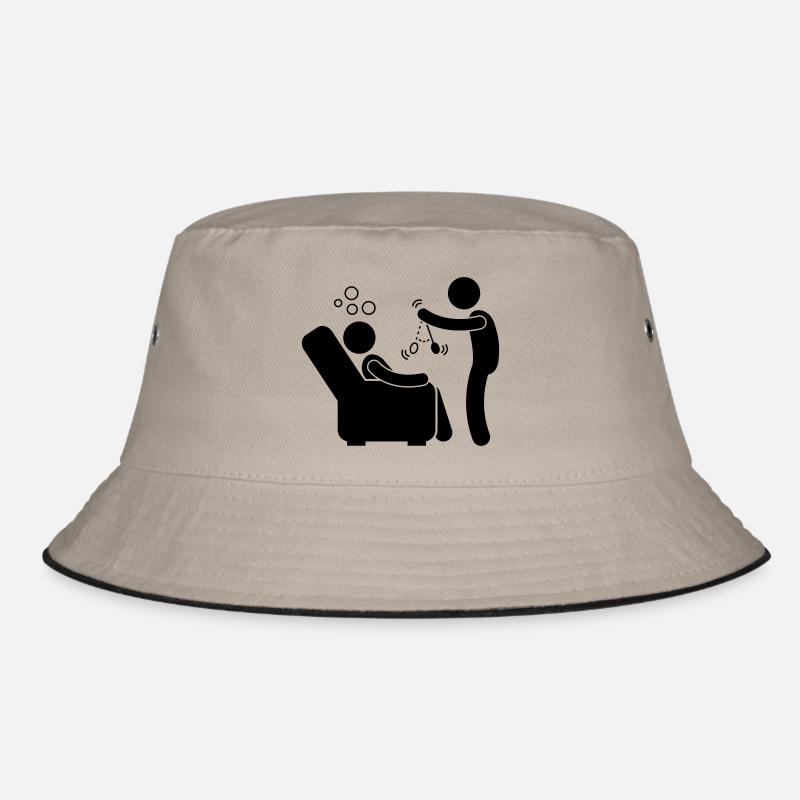 Hypnose - Hypnotisch - Bucket Hat - Khaki/Schwarz