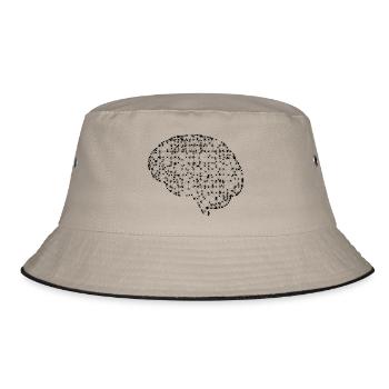 Brain - Bucket Hat - Khaki/Schwarz - Vorne