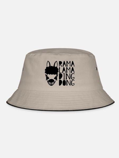 rama lama ding dong - Bucket Hat - khaki/black - Front