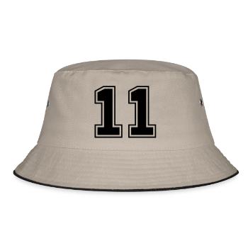 elf - Bucket Hat - Khaki/Schwarz - Vorne