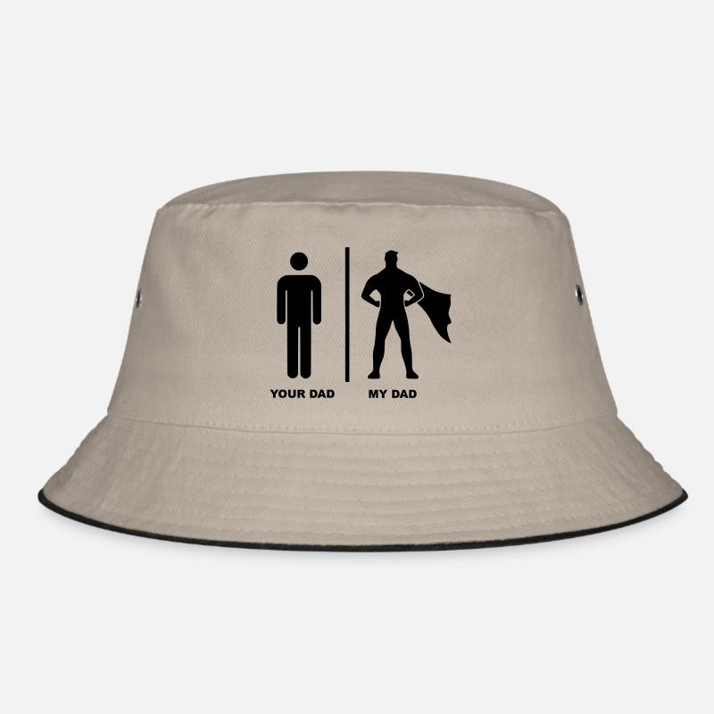Votre papa Mon papa Superhero - Bob - kaki/noir
