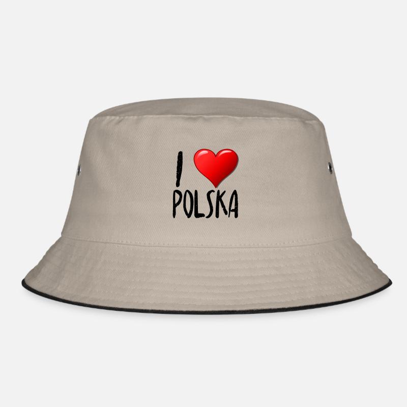 J'aime Polska - Bob - kaki/noir