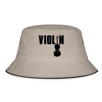 violin - Bucket Hat - khaki/black - Front