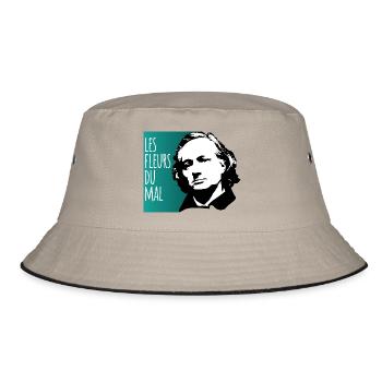 Les fleurs - Bucket Hat - khaki/black - Front