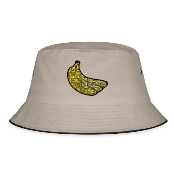 Bananes fruits fruits fruits tropicaux cadeau - Bob - kaki/noir - Devant