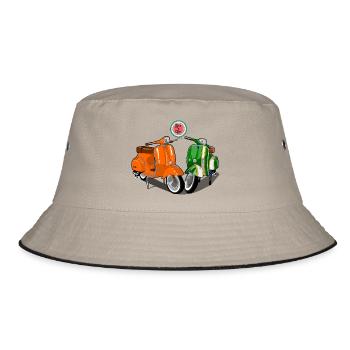 Stile di vita - Bucket Hat - Khaki/Schwarz - Vorne