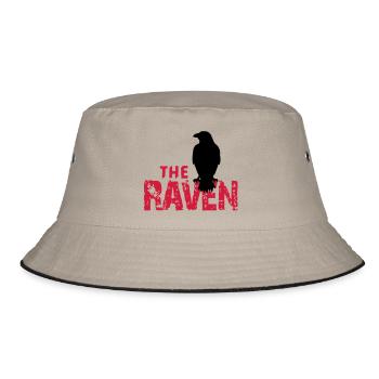 The Raven - Bucket Hat - Khaki/Schwarz - Vorne