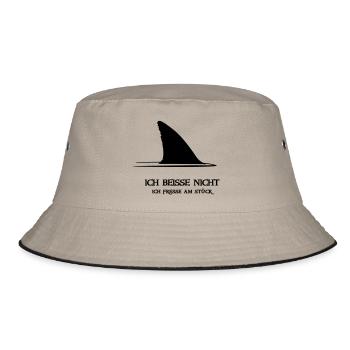 ~ I BITE NOT ~ - Bucket Hat - khaki/black - Front