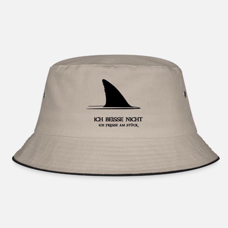 ~ I BITE NOT ~ - Bucket Hat - khaki/black