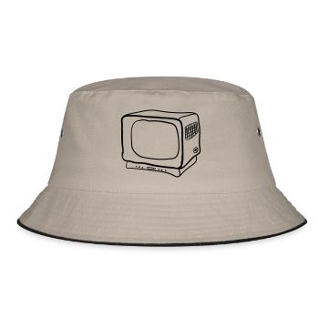 Old Television - Bucket Hat - khaki/black - Front