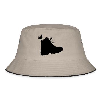Hiking boot - Bucket Hat - khaki/black - Front