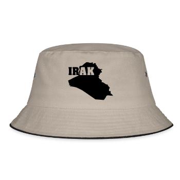 Iraq (ID: 002004) - Bucket Hat - khaki/black - Front