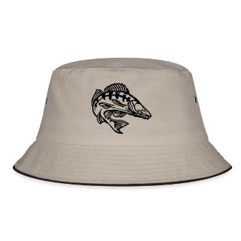 zander_2 - Bucket Hat - khaki/black - Front