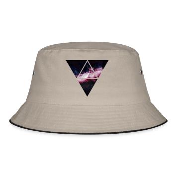 Dreieck Galaxy - Bucket Hat - Khaki/Schwarz - Vorne