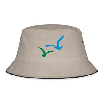 gull - Bucket Hat - khaki/black - Front