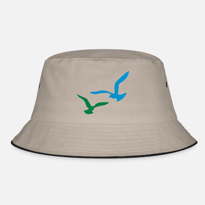 moewen vogel natur Bucket Hat