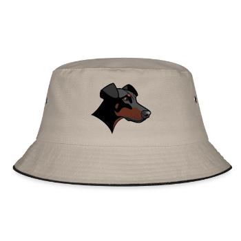 Doberman - Nessie - Bucket Hat - khaki/black - Front