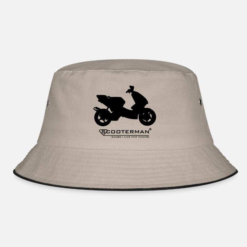 Scooter Tuning | You are Scooterman - Bucket Hat - Khaki/Schwarz