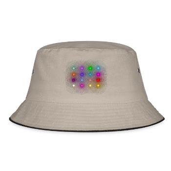 Disco / Party Light - Bucket Hat - khaki/black - Front