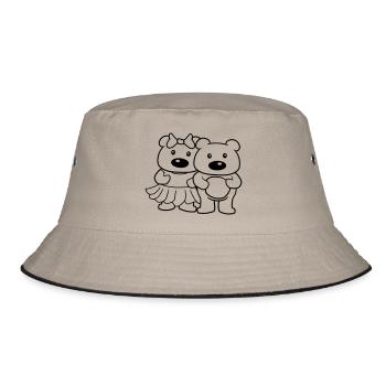 paerchen baer couple amour 2 amis équipe homme maedc - Bob - kaki/noir - Devant