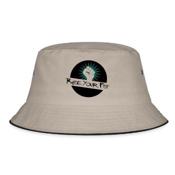 Raise Your Fist For Angerfist - Bucket Hat - khaki/black - Front