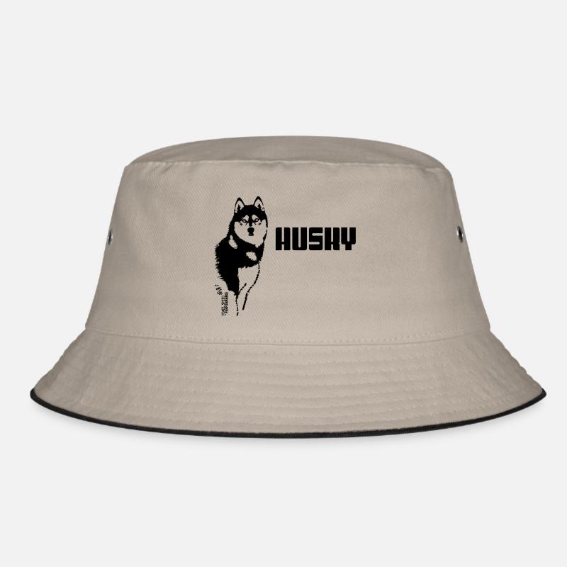 HUSKY PIC peace speed and performance black Bucket Hat