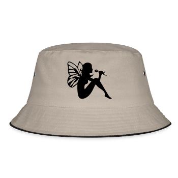 Elfe - Bucket Hat - Khaki/Schwarz - Vorne