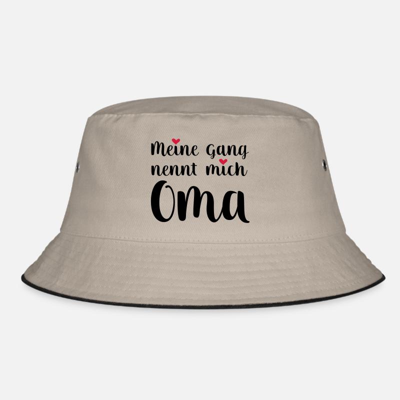 Oma - Bucket Hat - Khaki/Schwarz