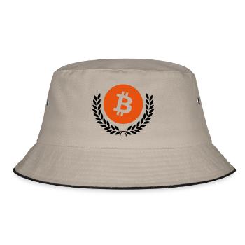 bitcoin - Bucket Hat - khaki/black - Front