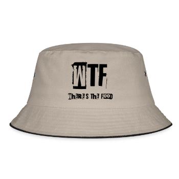 WHERE'S THE FOOD - Bucket Hat - khaki/black - Front