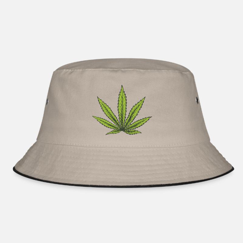 Cannabis leaf Bucket Hat
