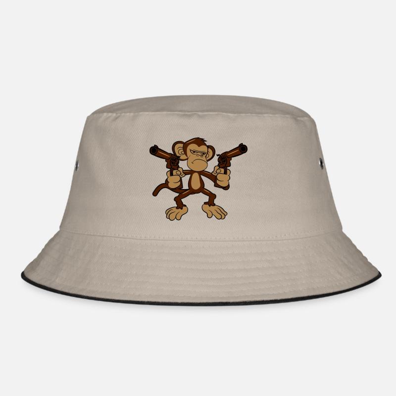 monkey pistols weapons Bucket Hat