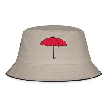 Parapluie rouge Design - Bob - kaki/noir - Devant