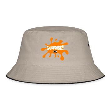 Surprise! - Bucket Hat - khaki/black - Front
