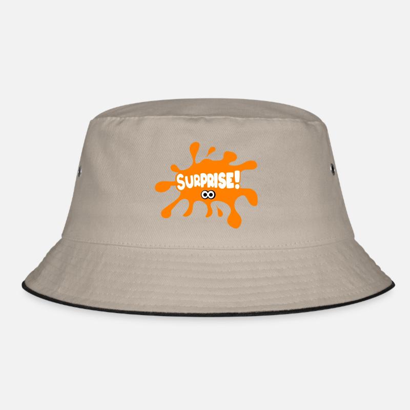 Überraschen! - Bucket Hat - Khaki/Schwarz