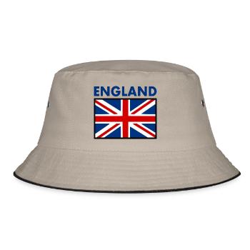England - Bucket Hat - Khaki/Schwarz - Vorne