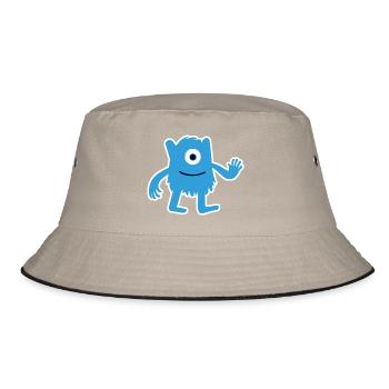 Monstre Bleu Poilu - Extraterrestre à un œil agitant - Bob - kaki/noir - Devant