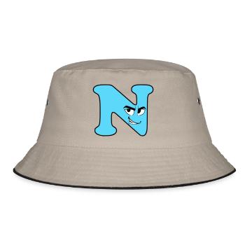 N - Bucket Hat - khaki/black - Front