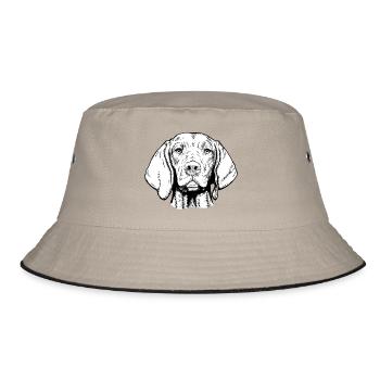 Magyar Viszla Shorthair 01 bk - Bucket Hat - khaki/black - Front