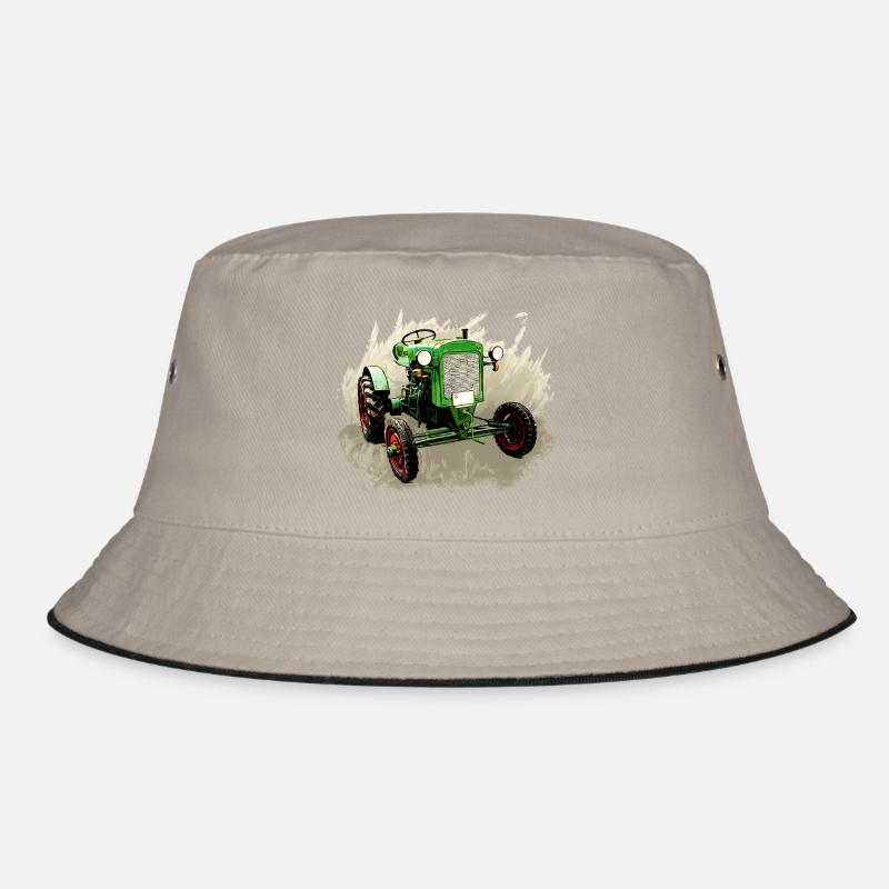 Deutz F1M 414 Bauernschlepper - Bucket Hat - Khaki/Schwarz