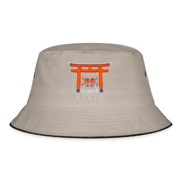 Japan, Kyoto, Fushimi Inari Shrine - Taisha - Bucket Hat - khaki/black - Front