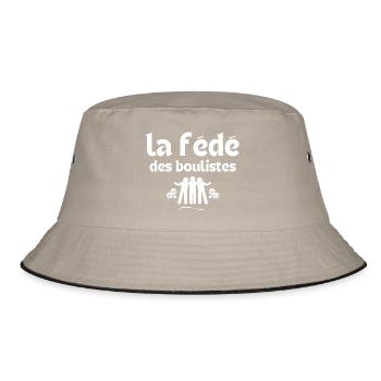 bouliste, pétanque, fan de pétanque - Bob - kaki/noir - Devant