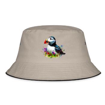 Puffin - Bucket Hat - khaki/black - Front