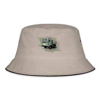 MULTICAR M24 DDR LKW - Bucket Hat - Khaki/Schwarz - Vorne